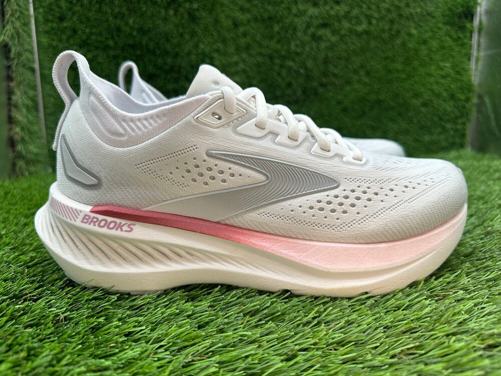 Brooks Glycerin GTS 23 1204921D133 Athletic Sneaker Womens 7D White Knit Running